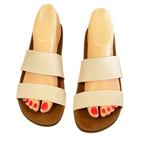 Reef Cushion Vista Minimalist 2 Strap Sandal Slide Sz 7 Vintage/Cream #286L - Picture 5 of 11